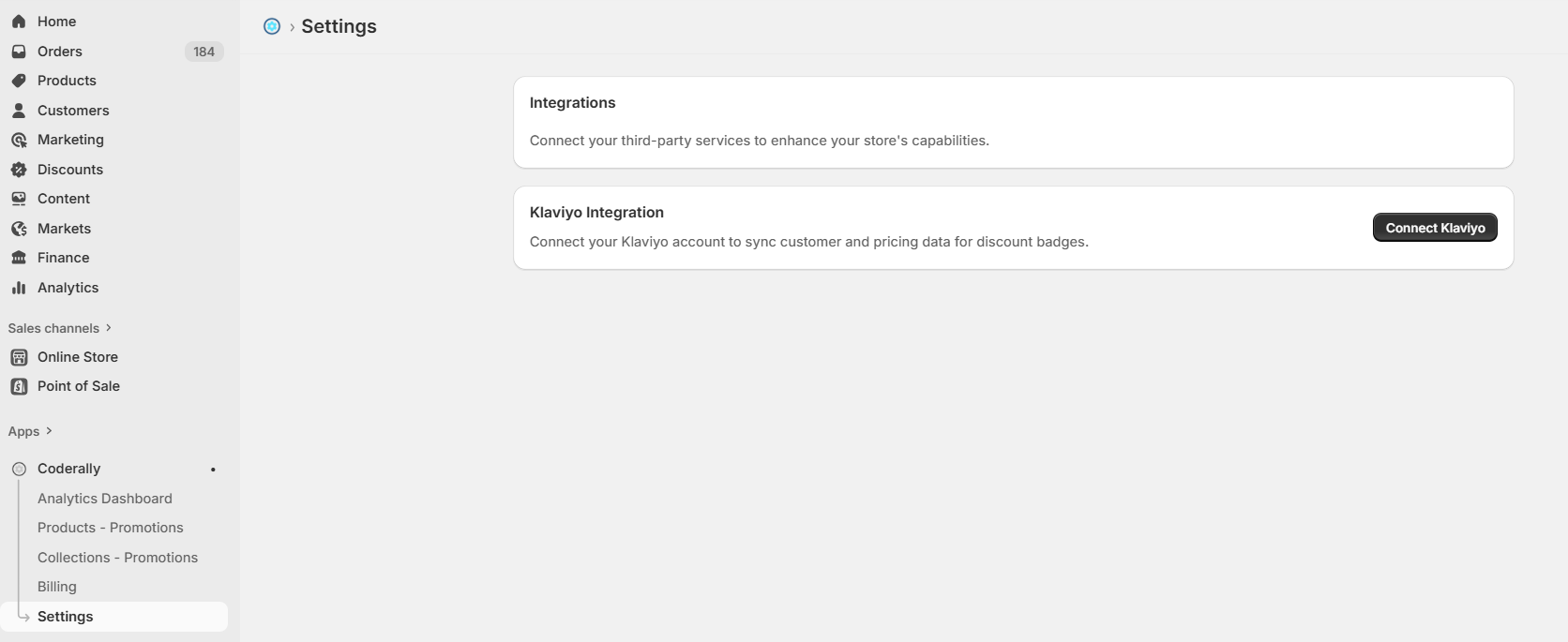 Navigate to Settings Screenshot